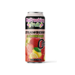 REFRESHING FRUIT LATA ZERO SUGAR STRAWBERRY LEMONADE 490ML